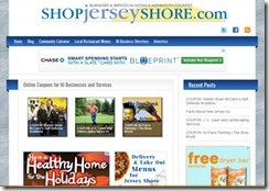 Ocean County New Jersey printable online coupon website featuring restaurant takeout and delivery menus and a Jersey Shore community calendar