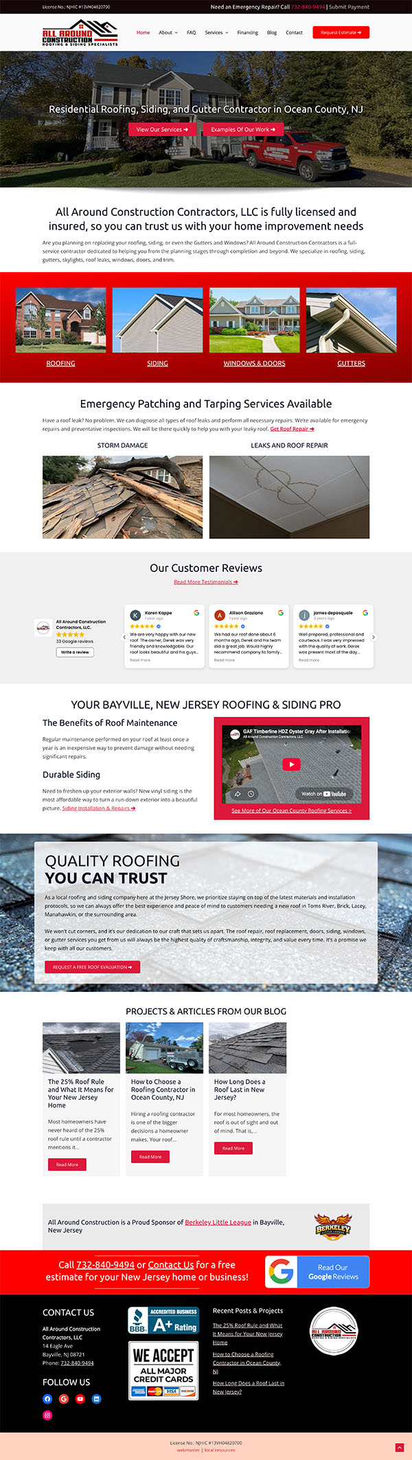 All Around Construction Contractors NJ