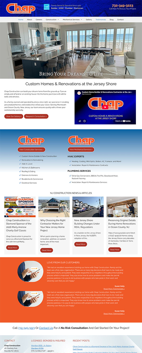 Chap Construction NJ