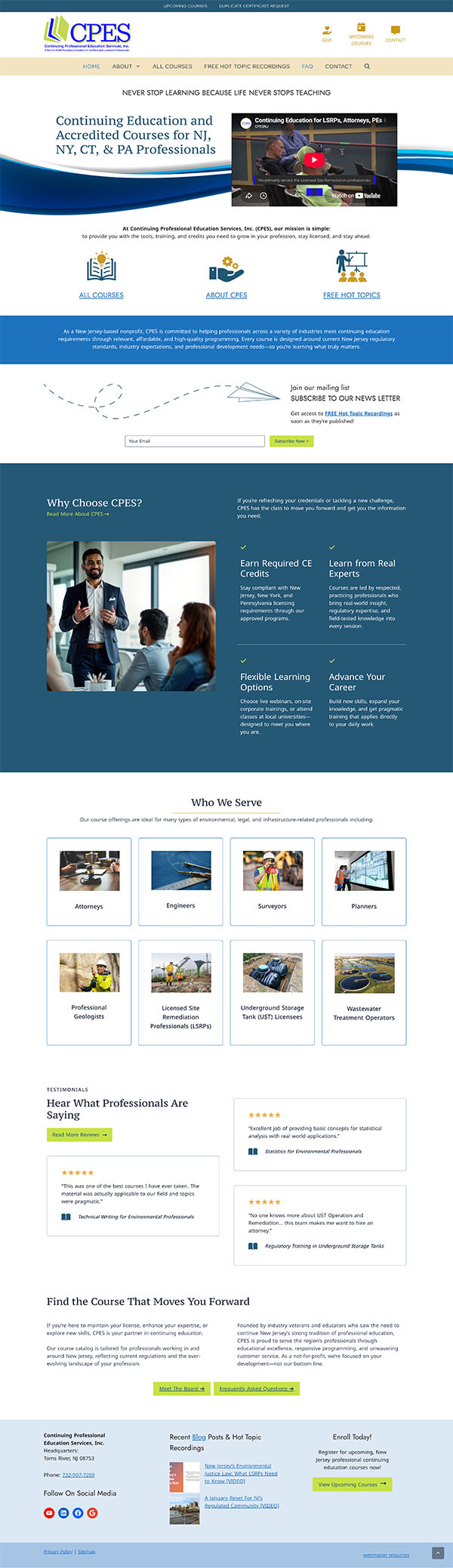 Continuing Professional Education Services, Inc. NJ
